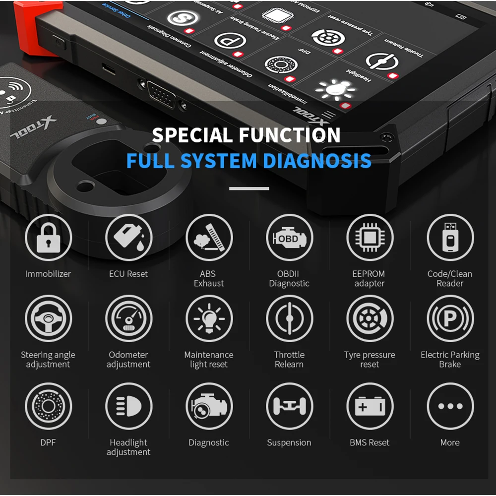 Профессиональный диагностический инструмент OBD2 X100 PAD2 Pro автомобильный с