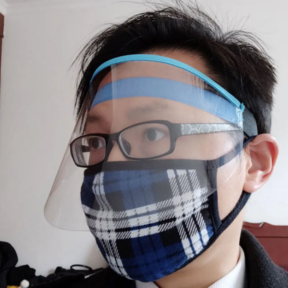 

Anti-smoke Masks Kitchen Oil Splash Anti-Fog Dustproof Full Face Shied Protective Mask Plastic Tansparent Protect masks