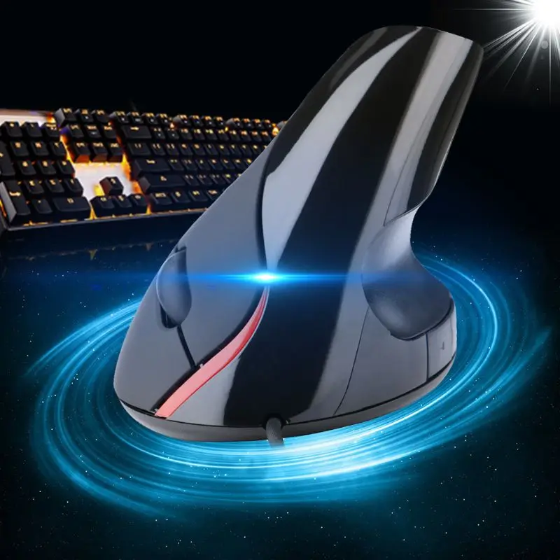 Ergonomic Design USB Vertical Optical Mouse Wrist Healing For Computer PC Laptop Drop Shipping silent wireless mouse