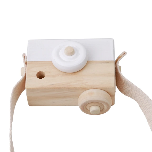 Wooden Camera Toys Cute Nordic Hanging Kids Toy Gift Room Decor Furnishing Articles Wooden Toys For Kid 10*8*5.5Cm 5