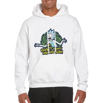 

Rick and Morty Hoodie Sweatshirt The Science Face Velvet Anime TV Cool Hoody Geek Cotton Winter Clothes Men Backwoods Hoodies
