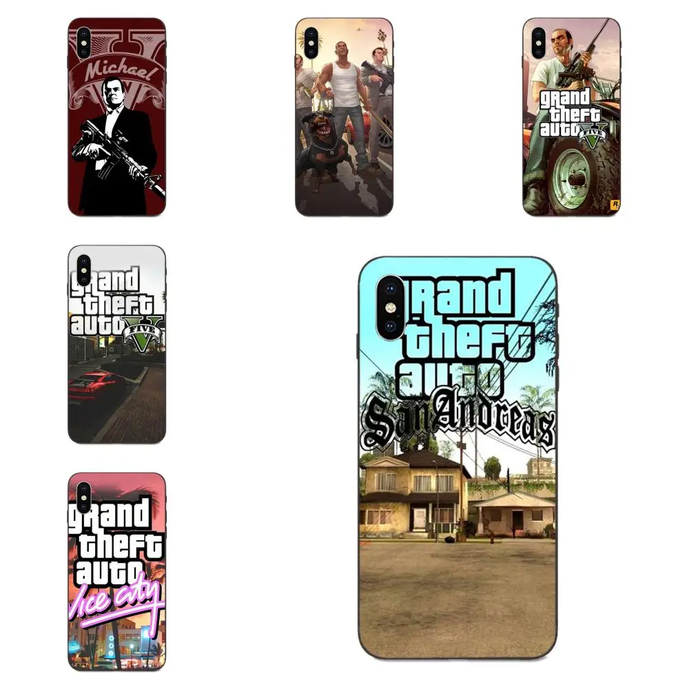 Gta SA Grand Theft Auto 5 V для Galaxy A8 A9 звезды Примечание 4 8 9 10 S3 S4 S5 S6 S7 S8 S9 S10 Edge Lite Plus Pro