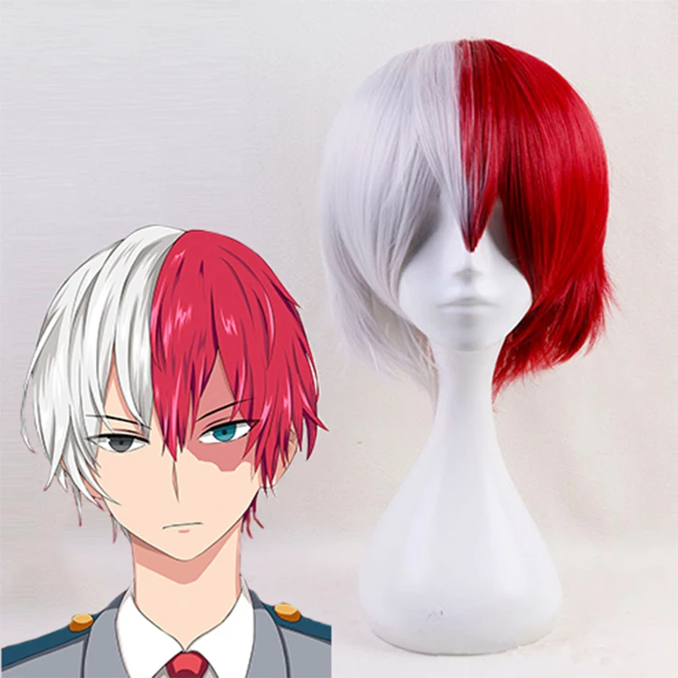 Парик для косплея My Hero Academy, Todoroki Shoto, парики для косплея, термостойкие синтетические парики для косплея Boku No Hero Academy, парики для косплея на Хэллоуин