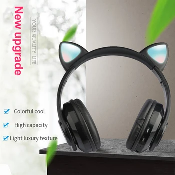 

B39 TWS Bluetooth 5.0 headphone Wireless Earphone Touch Control Waterproof 9D Stereo sport Gaming Headset LED Display cat ear