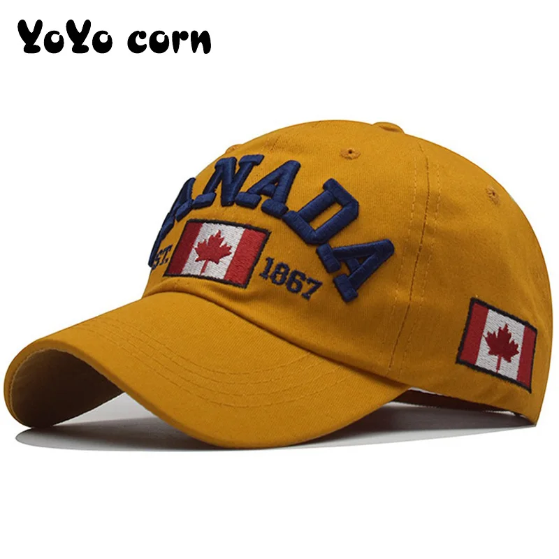 Snapback Hat Baseball-Cap Casquette Embroidery Hip-Hop-Caps Canada Dad-Hat Cotton Women