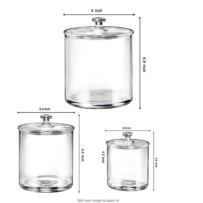 3 шт. акриловые банки для сухих фруктов и шоколада|Коробки ящики хранения| |