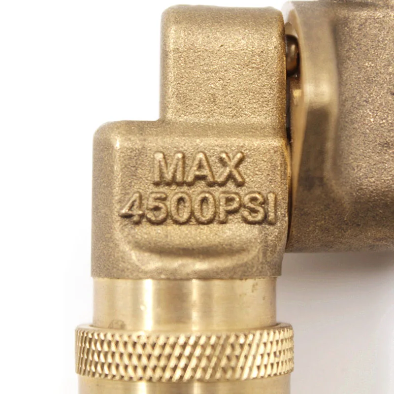 Pivoting Coupler With 1/4" Quick Connection Pressure Washer Attachment 4500 PSI Gutter Cleaner pressure washer attachment
