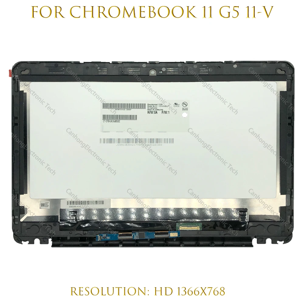 

For HP Chromebook 11 G5 11-V Series 11.6-Inch HD Touch LCD Screen Panel 906629-001 Replacement LP116WH7 906957-001