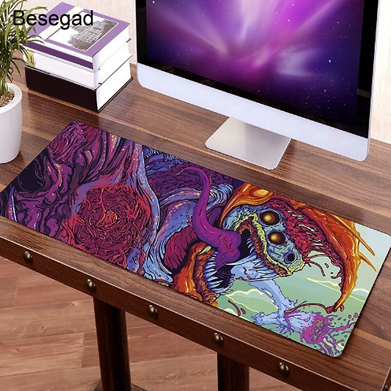 

Besegad 800x300x2mm Lockedge Large Gaming Mouse Pad Computer Gamer CS GO Keyboard Mouse Mat Hyper Beast Desk Mousepad for PC