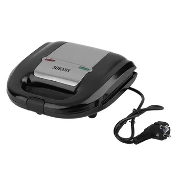 

SKONAY Household Electric Sandwich Maker Machine Non-Stick Plate Machine Multifunctional Stainless Steel Double Sided Frying Pan