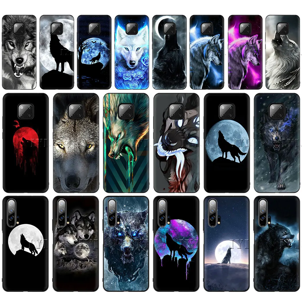Fierce Snow волк Мягкий силиконовый чехол для huawei Y6 Y5 2017 Prime 2018 Y7 Y9 2019 10 20 Pro Nova 4 3 2 я Lite