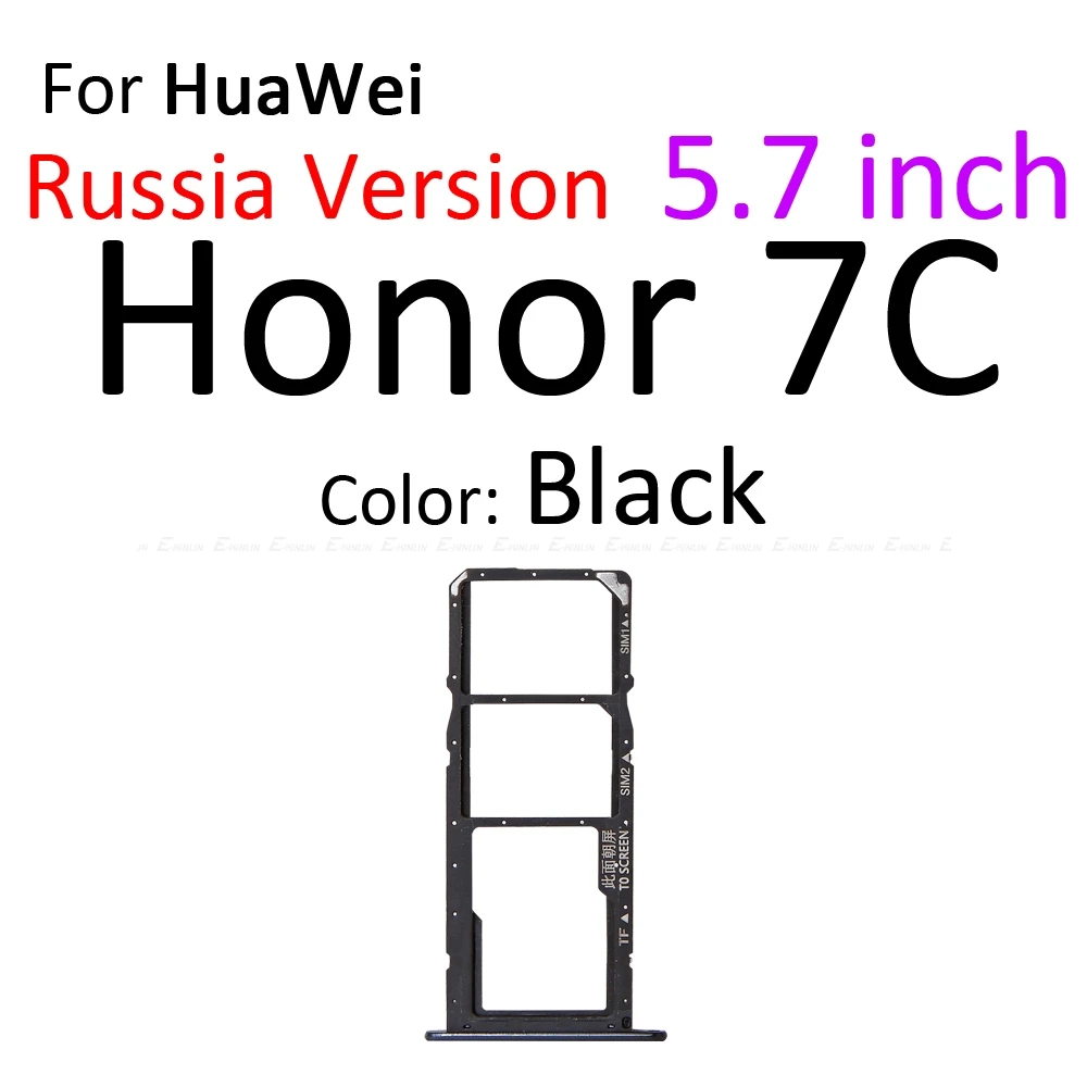 Высокое качество Micro SD/Sim карты лоток гнездо адаптера для HuaWei Honor 7C Pro Разъем Держатель Слот ридер контейнер