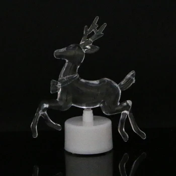 

Fashion Xmas Party Reindeer LED Night Light Decoration 7-Color Changing Q0KF