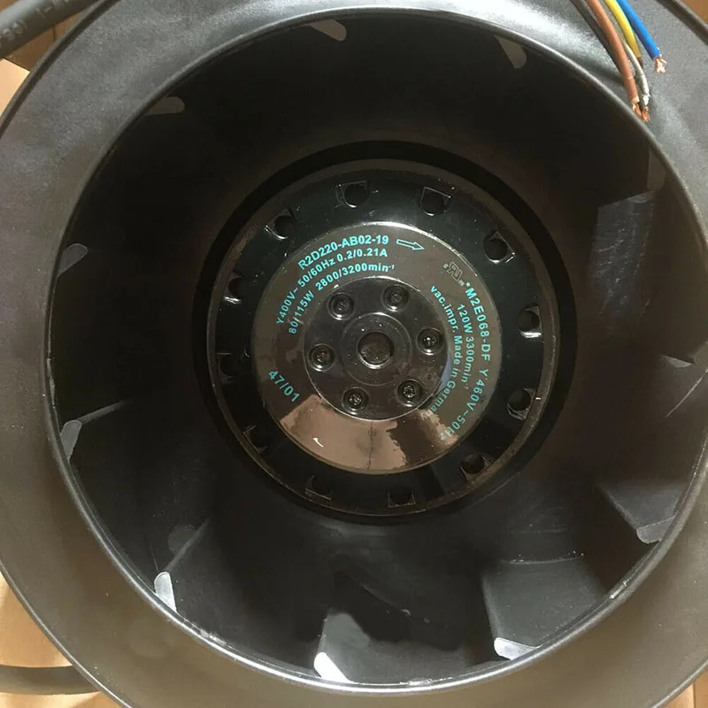 Охладитель процессора Ebmpapst R2D220-AB02-19 AC400V центробежный турбинный вентилятор охлаждения