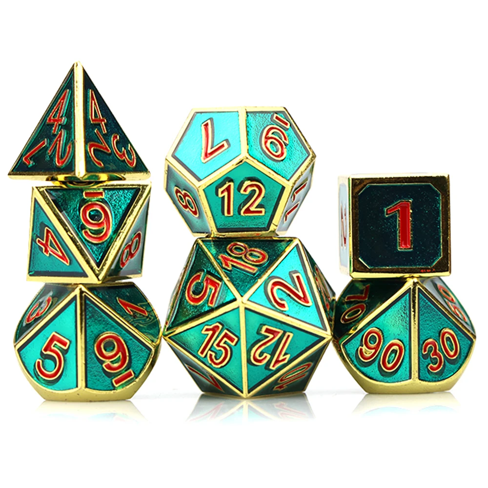 Набор Металлических Кубиков подземелье и дракон РПГ Data Jogos игральные кости dnd d &amp