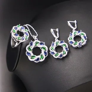 Europe And America 3A Zircon Set Super Shiny Luxury Bride Banquet Accessories Jewelry Set Factory Price Direct Selling