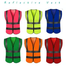 Высокая видимость светоотражающий жилет рабочее место дорожный рабочая одежда мотоцикл Велоспорт Спорт на открытом воздухе Светоотражающая одежда безопасности