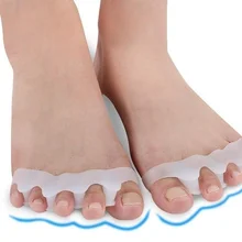 1 пара силиконовых разделителей для ногтей, растягивающая петля, шина для выпрямления пальцев ног