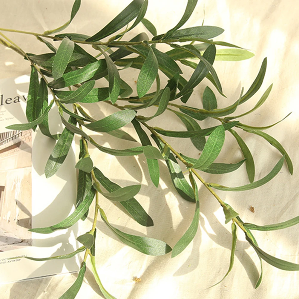 Новинка 1 шт. искусственная оливковая ветка с листьями растение самодельный букет Свадебная вечеринка домашний декор остается свежей красивой резки плоскогубцы