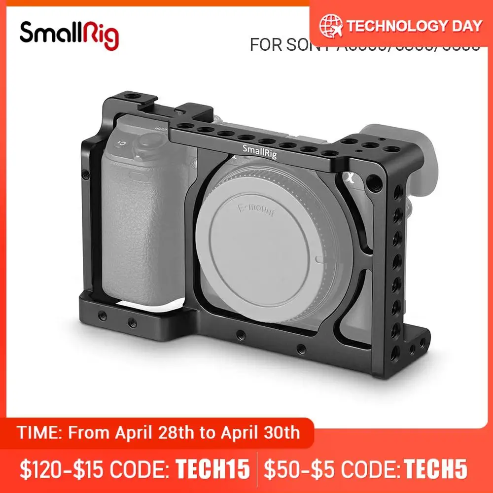 SmallRig a6300/a6000 DSLR jaula para Sony A6300/A6000 ILCE-6000/ILCE-6300 /Nex-7 forma Conexión de cámara Cage - 1661