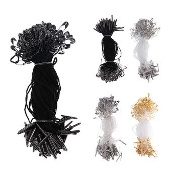 

100x Clothing Tag hang String Lock Fastener Label Supplies Safety Pin