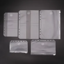 Блокнот формата A4, A5, A6, A7 с отрывным листом, ПВХ сумка для коллекции, аксессуары для дневников, сумка на молнии, чехол для именных карт, сумка для хранения