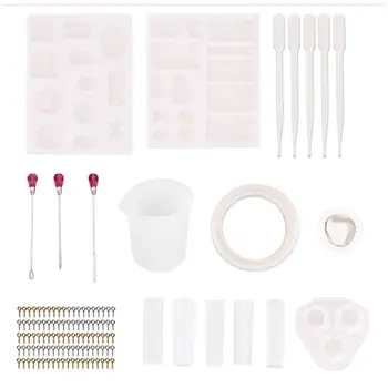 

1Set Silicone Crystal Epoxy Bracelet Hanging Ornaments Mold Pendant Casting Mould Handmade DIY Crafts Jewelry Making Tools