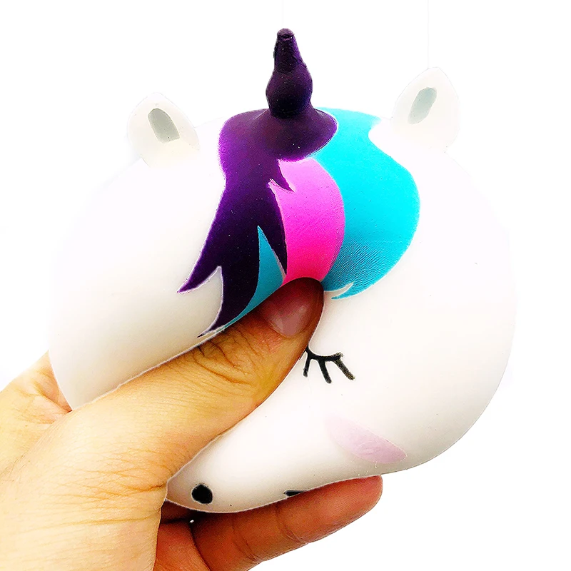 Jumbo Kawaii красочные игрушки Единорог Squishy кукла замедлить рост Стресса Squeeze Игрушки для маленьких детей Рождественский подарок