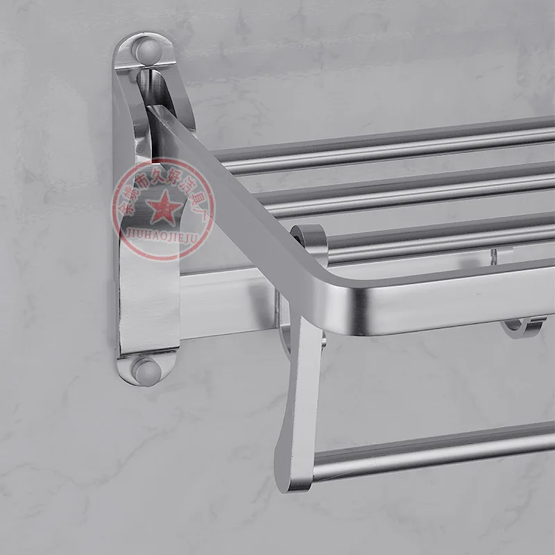 

Jiu hao Alumimum Bright Silver Folding Towel Rack Manufacturers Direct Supply Large Amount Excellent Price