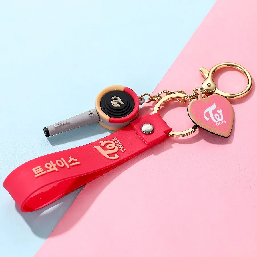 Kpop Keychain (BTS, BLACKPINK, TWICE & NCT ) with Pendant Light