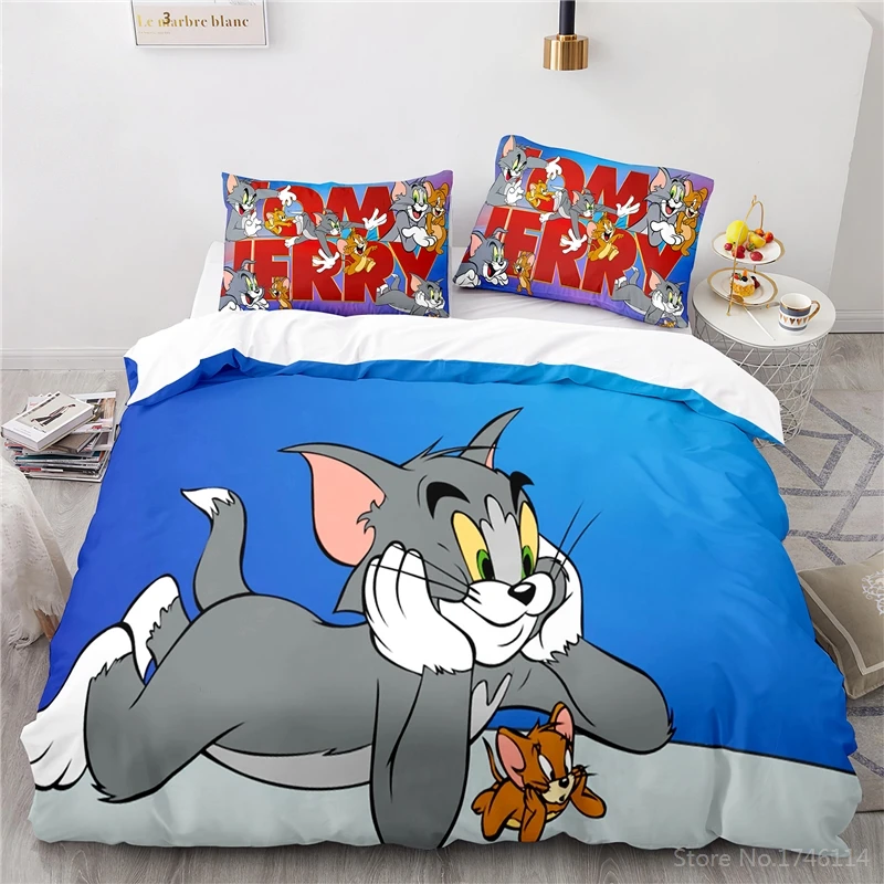 3D Effect Duvet Quilt Cover Bedding Sets with Free Fitted Sheet & Pillow Cases 