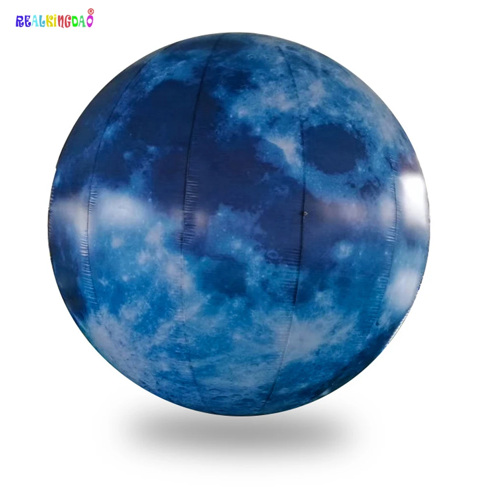 Светодиодный воздухонепроницаемый надувной воздушный шар из ПВХ/светодиодный воздушный морской шар 2 м/3M надувные лунные надувные шары для украшения рекламы