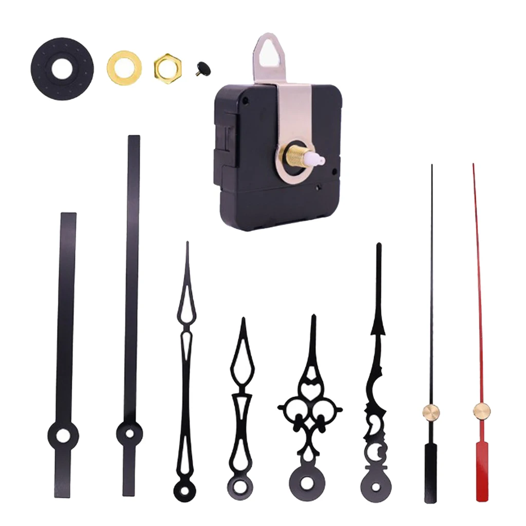 Quartz Clock Movement DIY Clock Mechanism Long Shaft Replacement Clock Kits 
