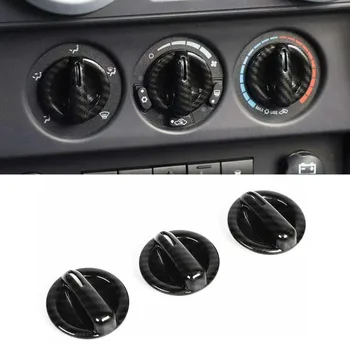 

Car Air Conditioner Switch Button Cover Trim For Jeep Wrangler 2007-2010 Carbon Fibe Air Conditioner Switch Button Cover Trim