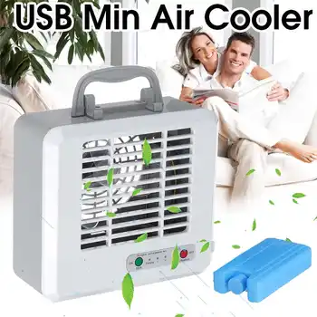 

Portable Mini Air Conditioner 3-Speed USB Cooling Fan Silent Fast Cool Fan Home Office Rechargeable Mini Desktop Fan Cooler