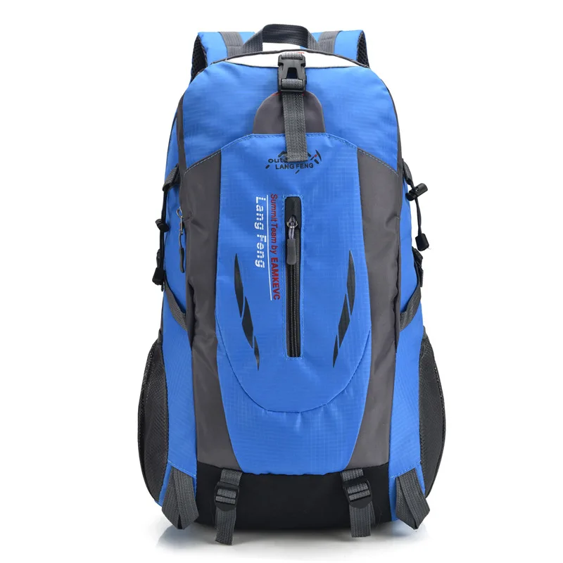 40L водонепроницаемый рюкзак для пеших прогулок мужские треккинговые дорожные рюкзаки для женщин уличная спортивная сумка альпинистские сумки походный пакет - Цвет: blue