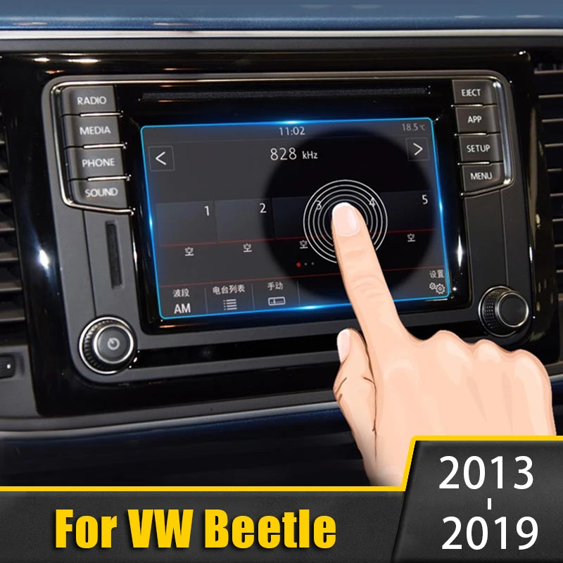 Закаленное стекло для Volkswagen VW Beetle 2013 ~ 2019 защита экрана навигации автомобиля