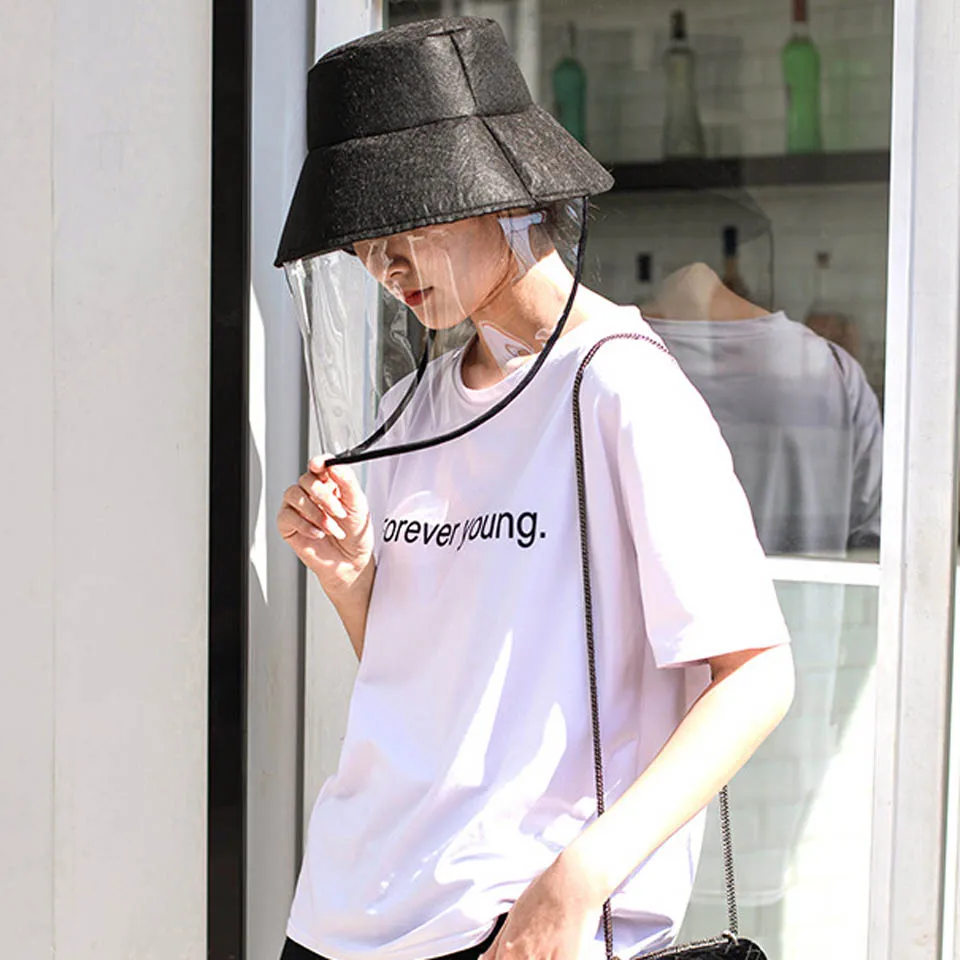 Женская многофункциональная Защитная Кепка с прозрачным покрытием и защитой от