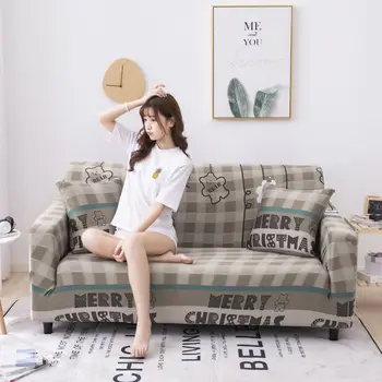 

Elastic Sofa Cover For Living Room Sofa Slipcover Couch Cover 1/2/3/4 Seater corner sofa Cheap Cotton Covers copridivano