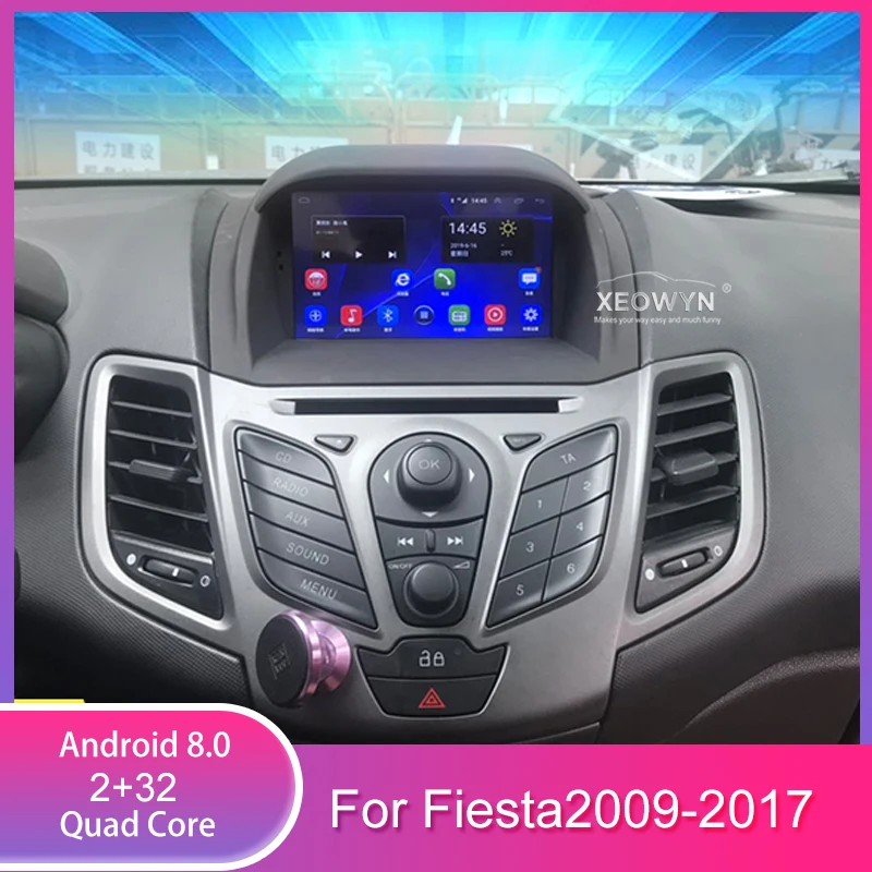  7inch quad core Android 8.0 Car Radio Multimedia Player GPS Navi for Ford fiesta 2008-2017 4G LTE