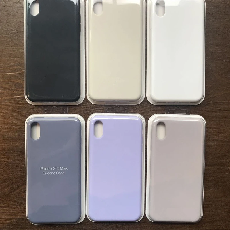 100 шт. официальный жидкий силиконовый чехол для iPhone 11 Pro Max X XS XR 7 8 6 6S Plus противоударный защитный чехол