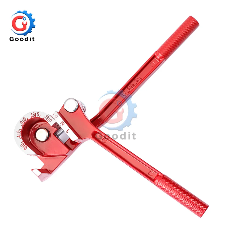 Tube bender bar bending tools manual bending machine 6 8 10mm metric brake line brass copper tube pipe manual bending tool type fuel brake pipe bender hand tool