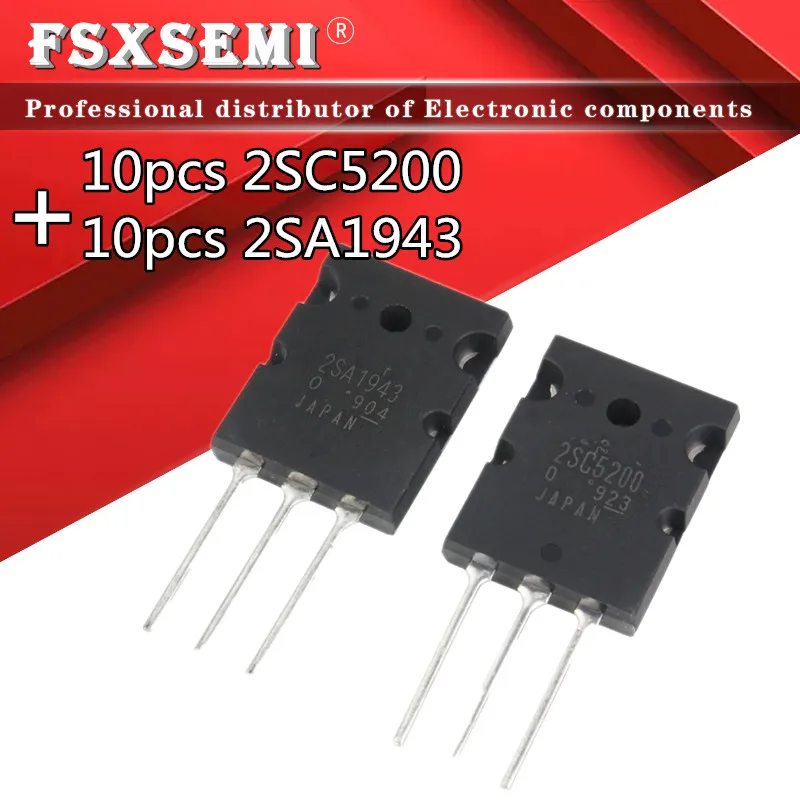 20 шт. 2SC5200 2 звёзда 247 звёзд 10 пар (10 C5200 + шт.) | Электронные компоненты и
