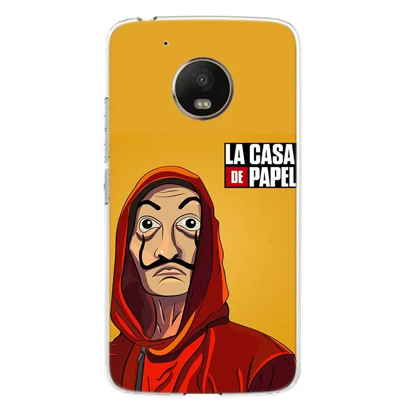 Чехол для телефона tv La Casa de papel для Motorola Moto G7 G6 G5S G5 E4 Plus G4 E5 Play power EU Подарочный чехол с рисунком - Цвет: TW229-1