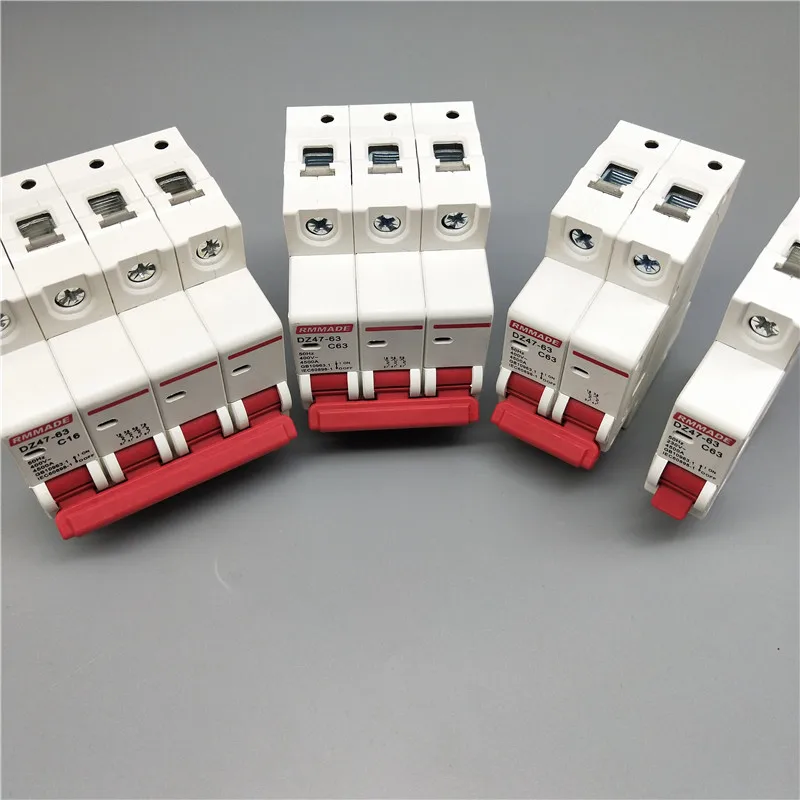 AC220V-400V DZ47 6A 10A 16A 1P 2P 3P 4P 20A 25A 32A 40A 50A 63A 125A Мини автомат защити цепи вырез миниатюрный Бытовой Воздушный переключатель