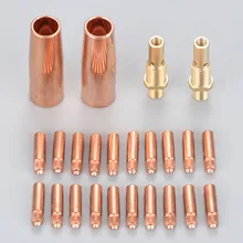 24 шт. MIG сварочный пистолет комплект. 03" наконечник насадка-диффузор подходит для Lincoln Magnum Tweco