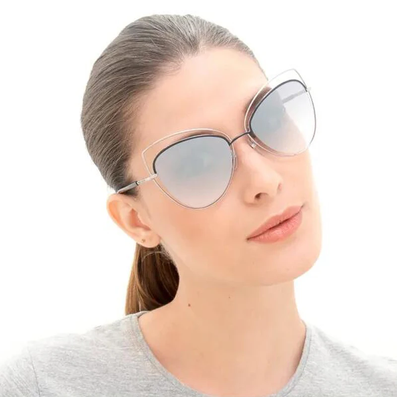 Женские солнцезащитные очки Cateye Oculos из ацетата и металла в винтажном стиле 2019 |