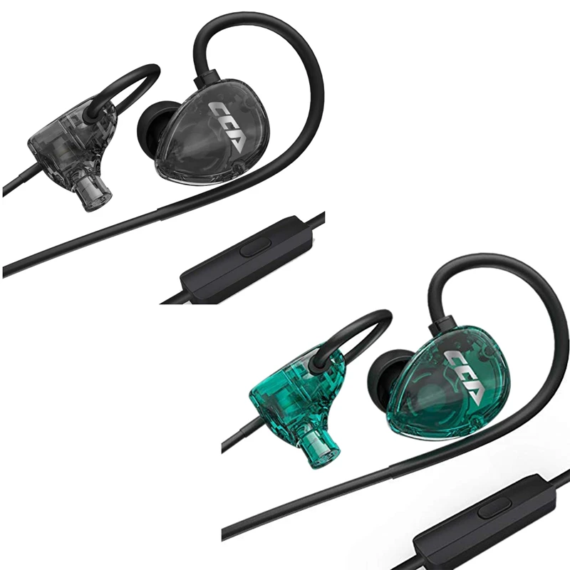 CCA CSA In Ear Wired Earphone Monitor Headphones Noise Reduction Earbuds Sport Headset With Mic | Электроника