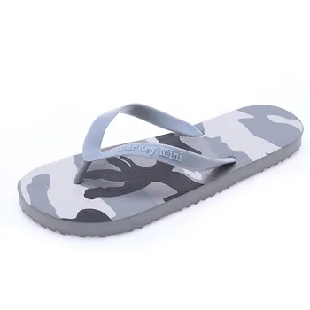 

Couple Summer Camouflage Flip-flops Men And Women With The Beach Slippers Men's Sandals Clip Toe Drag Men's Casual Shoes#118