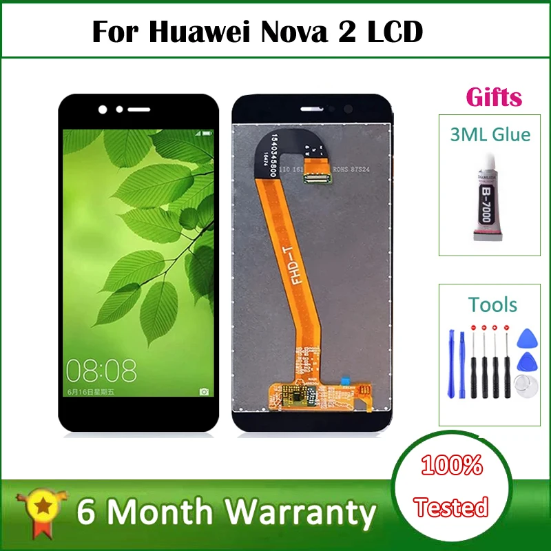 Экран 5 0 дюйма для Huawei Nova 2 ЖК-дисплей сенсорный экран дигитайзер стеклянная